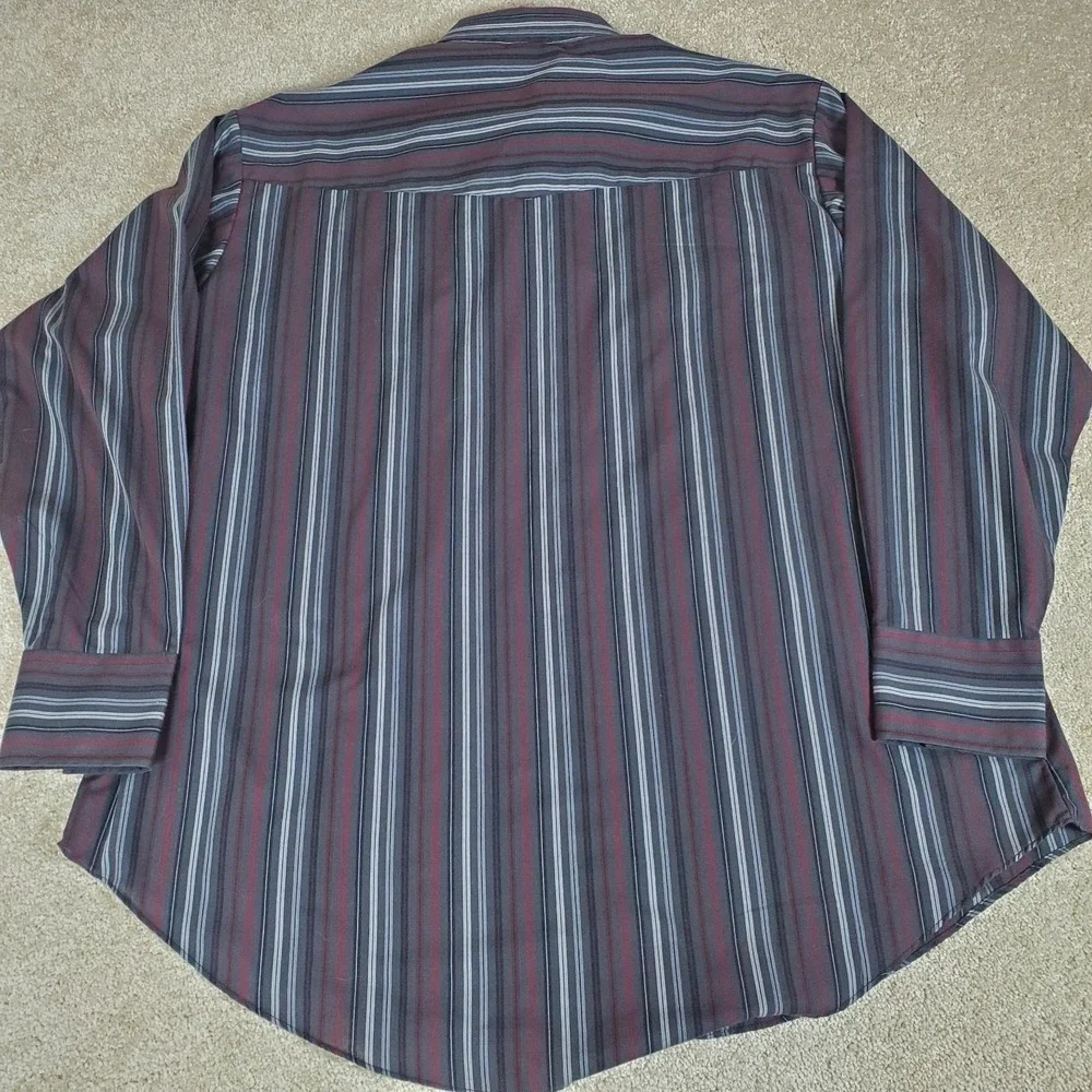 ELY Cattleman Western Shirt Men's Size XXL Pearl Snaps Long Sleeve‎ Stripe
